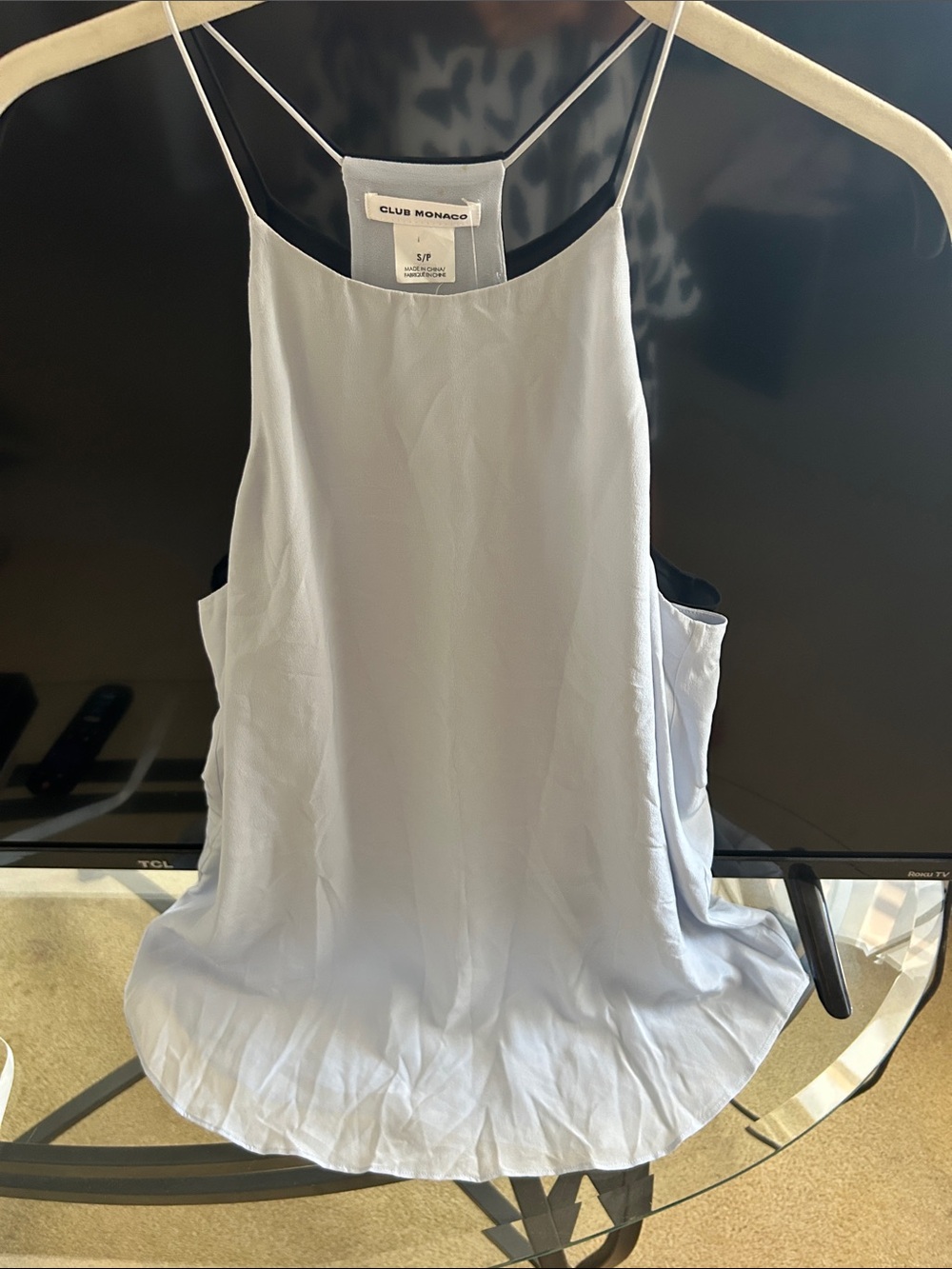Club Monaco Pale Blue Silk Camisole